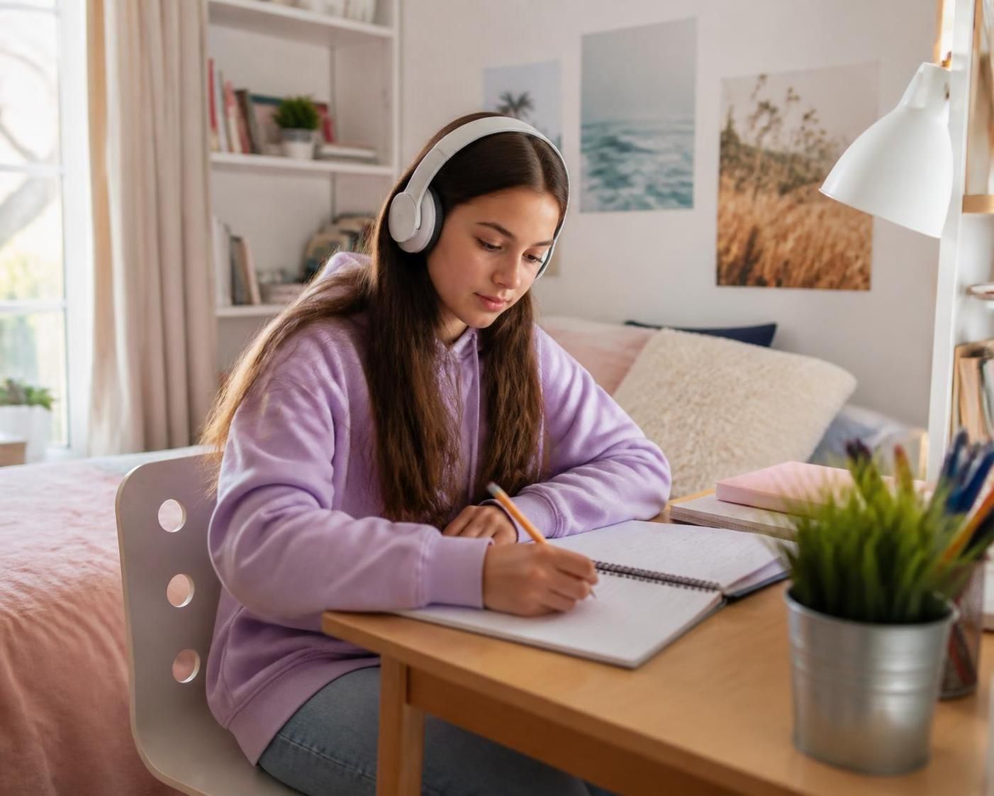 headphones girl