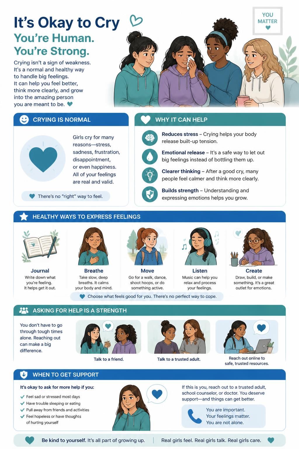 crying girls graphic